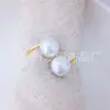 Anillo para Servilleta Hotel Occidental Anillo para Servilleta Múltiples Estilos Hebilla de Tela Hebilla Creativa de Metal Perla Anillo para Servilleta de Acero Inoxidable Fábrica