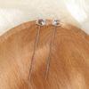 Orejas de Gato Huecas de Alambre para Mujer Diseño de Nicho Pendientes de Zirconio de Gato Pendientes Largos con Borla Gatito Adelgazantes para Rostro Redondo