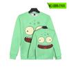 SOLAR oposites Refugiados Alienígenas Impressão 3D Primavera e Outono Comércio Exterior Europeu e Americano Impressão de corpo inteiro Crewneck Sweatshirt
