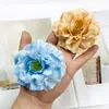 Flores artificiales estilo bosque, cabezas de flor de delfinio multicapa, kit de materiales para pasador y accesorio para el cabello DIY, regalo de decoración para el hogar, arreglo floral