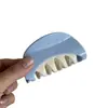 Pinza para el pelo de pinza de agarre de color contrastante estilo Luli azul marrón Pinza para el pelo triangular combinable para todo tipo de cabello Pinza de tiburón para el pelo Pinza para el pelo geométrica Accesorios para el pelo