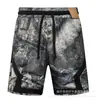 Shorts de praia casuais da moda e populares AJ, respiráveis, de secagem rápida e com corte solto, com design estampado em estilo de rua americano, adequados para basquete e vendas transfronteiriças