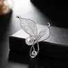 Broche de traje de alta gama, exquisita hebilla de alfiler antiexposición de lujo, exquisito alfiler de ramillete, accesorios de lujo de alta gama para mujer