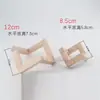 Madera Sólida Roble Chasis Base Portalamparas DIY Poste de Lámpara Madera Cruda Redondo Cuadrado Lámpara de Mesa Creativa Accesorios de Iluminación