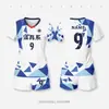 Conjunto de Uniforme de Vôlei, Camisa de Vôlei Feminina com Design Estampado, Traje Esportivo Respirável de Secagem Rápida, Uniforme de Vôlei Estampado Digital em Corpo Inteiro