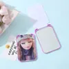 Espejo espejo de maquillaje plegable de mano de dibujos animados Barbie tarjeta mágica espejo pequeño de plástico fábrica al por mayor