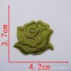 Adesivo de Aplique Flor Rosa de Tamanho Grande, Médio e Pequeno para Toalha de Mesa de Hotel e Lençol de Cama Reparo de Manchas Decalque para Passar a Ferro Adesivo para Tecido com Furo de Cigarro