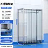 Armario Limpio de Acero Inoxidable para Empleados, Gabinete de Desinfección UV para Taller Libre de Polvo, Casillero para Ropa de Trabajo con Purificación FFU