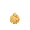 Collar con colgante de loto hueco Fugui de ocho tesoros de oro y arena de Vietnam, collar con brújula de loto Fa Fu antiguo chapado en oro y latón