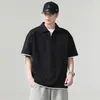 Camisa POLO Branca Falsa de Duas Peças com Manga Curta Masculina Verão 2026 Nova Solta Versátil Respirável Camiseta Top Atacado