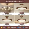 Lámpara de araña vintage de color caqui para sala de estar, luz principal 2026, nueva, de cristal francés de alta gama, estilo chino nuevo, retro, accesorios de iluminación para toda la casa