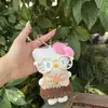 Vestido Suéter de Gatito Súper Lindo Estilo Japonés Gafas Hebilla de Corazón Kt Bolso Llavero Colgante Regalo para Mejor Amiga Disponible al por Mayor