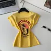 Chaleco de Punto de Manga Corta con Estampado de Gato Estilo Dibujo Animado para Mujer, Verano, Juvenil, Adelgazante, Rejuvenecedor, Versátil, Casual