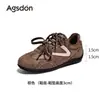 Zapatos de Entrenamiento Alemanes Aogushi Dengnei para Aumentar la Altura para Mujer 2026 Nuevo Otoño Invierno Retro Muy Bonitos Gump de Forrest Zapatos Deportivos de Suela Suave