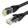 Cabo Ethernet Gigabit Cat6, Cabo Cinza Acabado RJ-45, Cabo de Par Trançado de Alta Velocidade para Roteadores, Cabo de Rede Cat6A