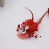 Novo acessório de flor de cabeça de fio de pérola natural para mulheres corsage origem