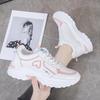 Zapatos de mujer Torre, primavera 2022, nuevos zapatos de mujer de cuero, de moda, de suela gruesa, para estudiantes, blancos, deportivos, informales.
