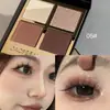 CACE Nueva Paleta de Sombras de Ojos Negra Dorada de Cuatro Colores Perlescente Mate Sistema de Colores Tierra Desarrollo de Color Sin Polvo Suelto Maquillaje Chicas