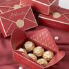 Estilo INS Celebridad de Internet Europeo Sobre Sello de Lacre Bronceado Ceremonia de Boda Compromiso Caja de Dulces Multicolor Buena Plegable Caja de Regalo