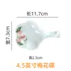 Fabricantes de comercio exterior procesamiento al por mayor piedra de tinta de cerámica plato de flor de ciruelo plato para tinta de pincel soporte para bolígrafo piscina de tinta estante para palillos plato para aceites esenciales
