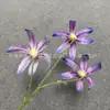 3 Cabezas de Lirios Dorados sin Hojas, Pared de Flores Artificiales para Bodas, Decoración Suave para Arreglos de Piso, Arreglos Florales para Campos Deportivos, Decoraciones de Escaleras y Sets de Fotografía