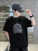 Camiseta corta de manga corta de moda para niños, nuevo estilo de verano, corte holgado, top estampado, camiseta de verano casual y a la moda de media manga para niños mayores