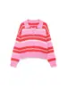 Comercio Exterior Transfronterizo 2026 Primavera Nuevo Estilo Dulce-Cool Retro Americano Bloque de Color Rayas Cuello Polo Manga Larga Suéter de Punto