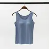 Nuevo Camisole de Primavera y Verano con Copas en el Pecho, Capa Base de Seda de Hielo, No Necesita Usar Sujetador, Espalda Hermosa, Camiseta sin Mangas Versátil para Yoga y Deportes para Mujeres