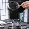 Arcilla Morada Zen Té Lata de Té Pequeña Lata de Almacenamiento de Té Caja para Té Tieguanyin Pu'Er Lata a Prueba de Humedad Tarro para Té Negro Logo