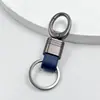 Llavero de cuerda trenzada para llaves del coche, adecuado tanto para hombres como para mujeres, accesorio de llavero para colgar en la cintura, llavero de cordón de cuero tejido