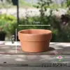 Vasos de Flor de Argila Vermelha para Plantas Suculentas, Vasos de Flor de Orquídea Respiráveis para Varanda, Vasos de Flor Decorativos de Argila Mini para Exterior