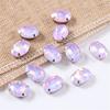 Oval proteína mocha garra broca pombo ovo de cristal de cristal costurado à mão broca DIY roupas sapatos de casamento e chapéus acessórios de jóias