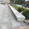 Banca Florero de Hormigón Prefabricado Acabado Urbano Moderno Banca Estética de Jardín Ingeniería Verde Asiento para Árbol