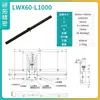 Plataforma de Deslocamento do Eixo X Lwx/Lwz25/40-L50-500 Acionamento por Engrenagem de Cauda de Andorinha Deslizador de Ajuste Fino Manual