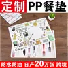 Cross-border waterproof and oil-proof cartoon European and American PP plastic table mat 3D three-dimensional change three-dimensional change map coaster printing