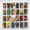 Paquete de Materiales Hechos a Mano para Bricolaje Flores Mixtas Plantas Naturales Flores Secas Piñas de Navidad Estilo Bosque para Jardín de Infancia Decoración de Creación Ambiental