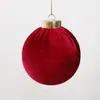 Adornos de bola de Navidad envueltos en terciopelo multicolor 6/8CM Decoración navideña bolas de Navidad de plástico decoraciones para árbol de Navidad
