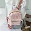 Bolso de Lona Estampada para Mujer 2022 Estilo Coreano Bolso de Hombro Bolso de Mano Casual Mochila Simple de Gran Capacidad Simple y Versátil