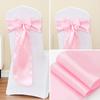 Cinta de Raso al por Mayor Cinta Banquete Boda Respaldo de Silla Flor Decorativa Funda para Silla Lazo Cinta para Silla
