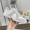 Zapatos de Entrenamiento Retro Alemanes de Piel de Vaca para Hombre y Mujer Zapatos Blancos Piel Suave Piel Pareja Zapatos de Entrenamiento Forrest Gump MM * 6 Zapatos de Moda de Nicho
