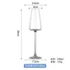 Estilo Lujo Ligero Vaso Alto de Cristal Souvenir de Boda Copa de Vino Tinto Hecho a Máquina Fondo Rojo y Negro Fondo Cóncavo Copa de Champaña