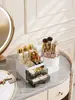 Organizador de Maquillaje Multifuncional: Caja de Almacenamiento de Plástico de Gran Capacidad para Cosméticos para Tocador, Estudiantes y Uso en Escritorio