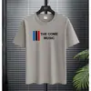Comercio Exterior Talla Grande Estilo Hong Kong Camiseta de Manga Corta para Hombre Verano Tendencia Ins 2025 Ropa Nueva Camiseta Holgada de Media Manga