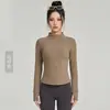 Chamarra de Fitness y Yoga Weiman Forrada de Polar Otoño e Invierno, Ropa Deportiva con Cierre, Top Deportivo de Manga Larga Slim-Fit con Cuello Alto
