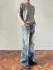 Jeans Micro Flare Retrô Masculino 2026 Novo Reta Solto Perna Larga Vibe Americana Streetwear Calças Marca Tendência Versátil