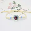 Pulsera Tejida a Mano Xiyin Insecto Mariquita Gipsófila Flor de Encaje Fresca y Dulce Jingdezhen