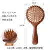 Peine de Doble Cara con Cojín de Aire de Sándalo de Dragón y Fénix, Masajeador de Madera Maciza de Doble Uso para Alisar y Cuidado del Cabello, Peine Masajeador para la Salud de la Cabeza, Masaje del Cuero Cabelludo