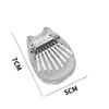 Kalimba de 8 tonos transfronteriza Piano de pulgar Pequeño de 8 teclas Mini instrumento musical Piano de pulgar Portátil de madera Transparente Piano de pulgar