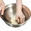Bacia de Aço Inoxidável 304 com Base de Silicone Antiderrapante, Utensílio de Cozinha Especializado para Salada, Assar, Misturar Bolo, Sovar Massa, Lavar Vegetais e Louça, Espessada