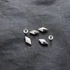 Rebites de Liga em Forma de Losango Materiais para Acessórios de Sapatos e Roupas DIY Rebites Metálicos Rock DIY 13,5X7Mm Rebites